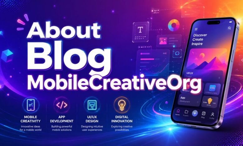 About Blog MobileCreativeOrg